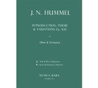 Partitions classique EDITION BREITKOPF HUMMEL J.N. - INTRODUKTION,THEMA U.VARIATION - HAUTBOIS, PIANO Hautbois