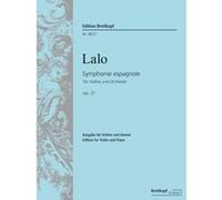 Partitions classique EDITION BREITKOPF LALO E. - SYMPHONIE ESPAGNOLE OP. 21 - VIOLON, PIANO Violon G