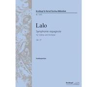 Partitions classique EDITION BREITKOPF LALO EDOUARD - SYMPHONIE ESPAGNOLE OP. 21 - CELLO-SOLO, ORCHESTRA Violoncelle G