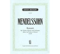 Partitions classique EDITION BREITKOPF MENDELSSOHN BARTHOLDY F. - KONZERT D-MOLL - VIOLON, PIANO Violon
