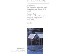 Partitions classique EDITION BREITKOPF MENDELSSOHN BARTHOLDY F. - PIECE DE CONCERT OP. 114 EN RE MINEUR 2 CLS. & PIANO Musique de chambre
