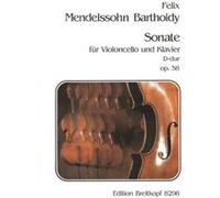 Partitions classique EDITION BREITKOPF MENDELSSOHN-BARTHOLDY F. - SONATE D-DUR OP. 58 - CELLO, PIANO Violoncelle