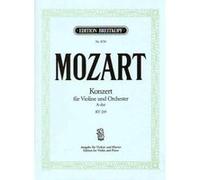Partitions classique EDITION BREITKOPF MOZART W.A. - CONCERTO POUR VIOLON EN LA MAJEUR KV 219 - VIOLON, PIANO Violon G