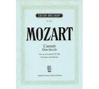 Partitions classique EDITION BREITKOPF MOZART W.A. - L'AMERO, DEIN BIN ICH KV 208 - SOPRANO, VIOLON, PIANO Soprano, instruments