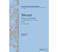 Partitions classique EDITION BREITKOPF MOZART W.A. - SINFONIA CONCERTANTE ES-DUR KV 364 (320D) - VIOLIN, VIOLA, ORCHESTRA Grand format