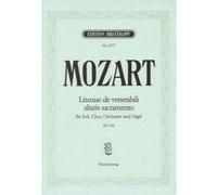 Partitions classique EDITION BREITKOPF MOZART WOLFGANG AMADEUS - LITANIAE DE VENERABILI KV 243 - SOLI, CHOIR AND ORCHESTRA Piano