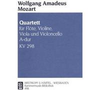 Partitions classique EDITION BREITKOPF MOZART WOLFGANG AMADEUS - QUARTETT A-DUR KV 298 - FLUTE, VIOLIN, VIOLA, CELLO Ensemble mixte