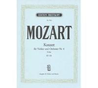 Partitions classique EDITION BREITKOPF MOZART WOLFGANG AMADEUS - VIOLINKONZERT 4 D-DUR KV 218 - VIOLIN, ORCHESTRA Violon G