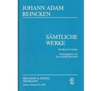 Partitions classique EDITION BREITKOPF REINCKEN J. A. - SÄMTLICHE WERKE FÜR KLAVIER (CEMBALO) Clavecin G