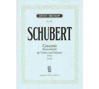 Partitions classique EDITION BREITKOPF SCHUBERT F. - CONCERTO RE MAJEUR D 345 - VIOLON, PIANO Violon