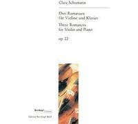 Partitions classique EDITION BREITKOPF SCHUMANN C. - 3 ROMANCES OP. 22 - VIOLON, PIANO Violon G