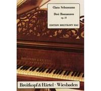 Partitions classique EDITION BREITKOPF SCHUMANN CLARA - DREI ROMANZEN OP. 21 - PIANO Piano