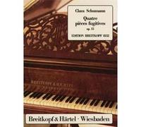 Partitions classique EDITION BREITKOPF SCHUMANN CLARA - QUATRE PIECES FUGITIVES OP. 15 - PIANO Piano