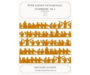 Partitions classique EDITION BREITKOPF TCHAIKOVSKY PIOTR ILYICH - SYMPHONIE NR. 6 H-MOLL OP. 74 - ORCHESTRA Grand format