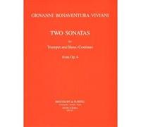 Partitions classique EDITION BREITKOPF VIVIANI G.B. - ZWEI SONATEN AUS OP. 4 - TROMPETTE, ORGUE Trompette G
