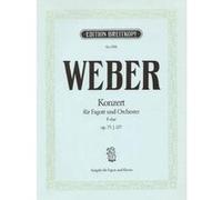 Partitions classique EDITION BREITKOPF WEBER C.M.V. - CONCERTO POUR BASSON FA MAJEUR OP. 75 - BASSON, PIANO Basson