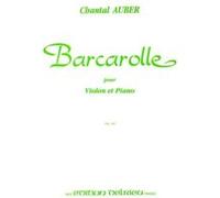 Partitions classique EDITION DELRIEU AUBER CHANTAL - BARCAROLLE - VIOLON Violon