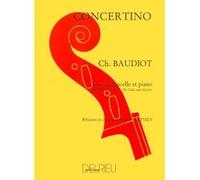 Partitions classique EDITION DELRIEU BAUDIOT CHARLES-NICOLAS - CONCERTINO - VIOLONCELLE, PIANO Violoncelle