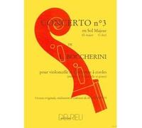 Partitions classique EDITION DELRIEU BOCCHERINI LUIGI - CONCERTO N°3 EN SOL MAJ. G480 N°7 - VIOLONCELLE, PIANO Violoncelle G