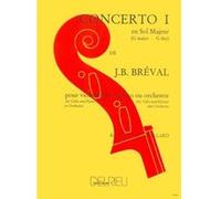 Partitions classique EDITION DELRIEU BREVAL JEAN-BAPTISTE - CONCERTO N°1 EN SOL MAJ. - VIOLONCELLE, PIANO Violoncelle G