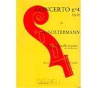 Partitions classique EDITION DELRIEU GOLTERMANN GEORG - CONCERTO N°4 OP.65 EN SOL MAJ. - PREMIER MOUVEMENT - VIOLONCELLE, PIANO Violoncelle