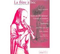 Partitions classique EDITION DELRIEU MARAIS MARIN - SUITE EN FA MIN. - FLUTE A BEC ALTO, BC Flûte à bec