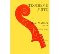 Partitions classique EDITION DELRIEU MARAIS MARIN - SUITE N°3 - VIOLONCELLE, PIANO Violoncelle