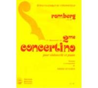 Partitions classique EDITION DELRIEU ROMBERG BERNHARD-HEINRICH - CONCERTINO N°2 EN SOL MAJ. - VIOLONCELLE, PIANO Violoncelle