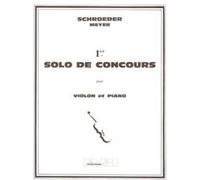 Partitions classique EDITION DELRIEU SCHROEDER-MEYER H. - SOLO DE -CONCOURS N°1 - VIOLON Violon