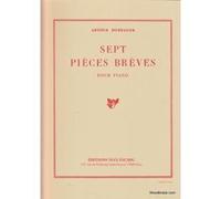 Partitions classique EDITION MAX ESCHIG HONEGGER A. - SEPT PIECES BREVES - PIANO Piano