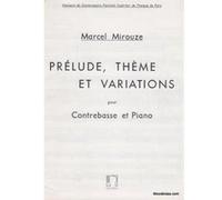 Partitions classique EDITION MAX ESCHIG MIROUZE - PRELUDE THEME ET VARIATIONS - CONTREBASSE Contrebasse