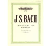 Partitions classique EDITION PETERS BACH JOHANN SEBASTIAN - AIR ON THE G STRING - PIANO Piano