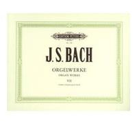 Partitions classique EDITION PETERS BACH JOHANN SEBASTIAN - COMPLETE ORGAN WORKS IN 9 VOLUMES, VOL.7 - ORGAN Orgue