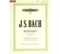 Partitions classique EDITION PETERS BACH JOHANN SEBASTIAN - CONCERTO NO.1 IN D MINOR BWV 1052 - PIANO 4 HANDS Piano