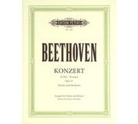 Partitions classique EDITION PETERS BEETHOVEN LUDWIG VAN - CONCERTO IN D OP.61 - VIOLIN AND PIANO Violon G