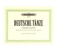 Partitions classique EDITION PETERS BEETHOVEN LUDWIG VAN - GERMAN DANCES - PIANO 4 HANDS Piano