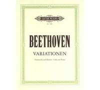 EDITION PETERS BEETHOVEN LUDWIG VAN - VARIATIONS - CELLO AND PIANO Partition classique Cordes Violoncelle