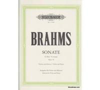 Partitions classique EDITION PETERS BRAHMS J. - VIOLIN SONATA IN G OP. 76 ARRANGED FOR VIOLA - ALTO ET PIANO Alto G