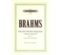 Partitions classique EDITION PETERS BRAHMS JOHANNES - EIN DEUTCHES REQUIEM OP. 45 - MIXED CHOIR (PAR 10 MINIMUM) Choeur et ensemble vocal G