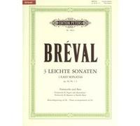 Partitions classique EDITION PETERS BREVAL JEAN-BAPTISTE SEBASTIEN - 3 EASY SONATAS OP.40 NOS.1-3 - CELLO(S) AND OTHER INSTRUMENTS Violoncelle