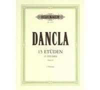 Partitions classique EDITION PETERS DANCLA - 15 STUDIES OP.68 - 2 VIOLINS Violon