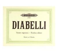 Partitions classique EDITION PETERS DIABELLI ANTON - 2 SHORT SONATAS IN C, G OP.150: RONDO MILITAIRE IN D - PIANO 4 HANDS Piano G