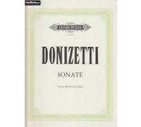 Partitions classique EDITION PETERS DONIZETTI GAETANO - SONATE - VIOLON (FLUTE) ET HARPE Violon