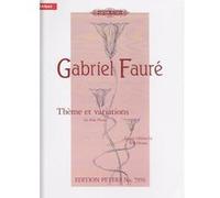 Partitions classique EDITION PETERS FAURE G. - THEME ET VARIATIONS CIS-MOLL OP. 73 - PIANO Piano