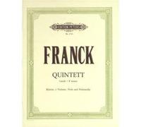 Partitions Classique Edition Peters Franck César - Piano Quintet In F Minor - Piano Quintets Ensemble Mixte