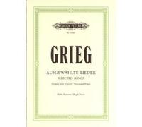 Partitions classique EDITION PETERS GRIEG EDVARD - ALBUM OF 60 SELECTED SONGS - VOICE AND PIANO (PAR 10 MINIMUM) Choeur et ensemble vocal