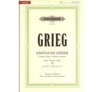 Partitions classique EDITION PETERS GRIEG EDVARD - COMPLETE SONGS VOL.2 - VOICE AND PIANO (PAR 10 MINIMUM) Choeur et ensemble vocal