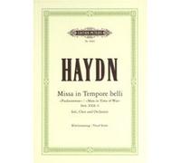 Partitions classique EDITION PETERS HAYDN JOSEPH - MASS IN C 'PAUKENMESSE' HOB.XXII/9 - MIXED CHOIR (PAR 10 MINIMUM) Choeur et ensemble vocal G