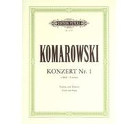 Partitions classique EDITION PETERS KOMAROVSKY - CONCERTO NO.1 E MINOR - VIOLIN AND PIANO Soprano, piano G