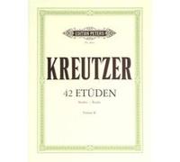 Partitions classique EDITION PETERS KREUTZER RUDOLPHE - 42 STUDIES OR CAPRICES - VIOLIN Ensemble à cordes G